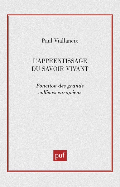 Image de L'apprentissage du savoir vivant
