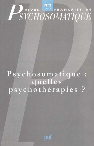 Image de Revue française de psychosomatique n° 3 (1993)