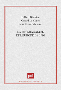 Image de La psychanalyse et l'Europe de 1993