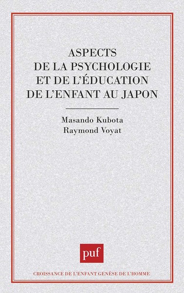 Picture of Aspects de la psychologie et de l'éducation de l'enfant au Japon