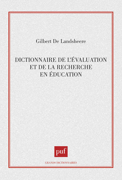 Image de Dictionnaire de l'évaluation et de la recherche en éducation