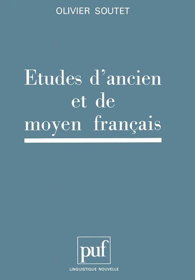 Image de Études d'ancien et de moyen français