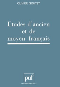 Image de Études d'ancien et de moyen français