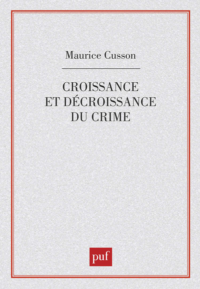 Picture of Croissance et décroissance du crime