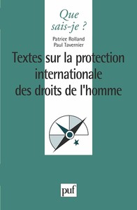 Image de La protection internationale des droits de l'homme. textes