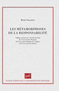 Image de Métamorphoses de la responsabilité
