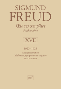 Image de oeuvres complètes - psychanalyse - vol. XVII : 1923-1925