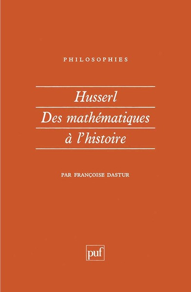 Picture of Husserl. Des mathématiques à l'histoire