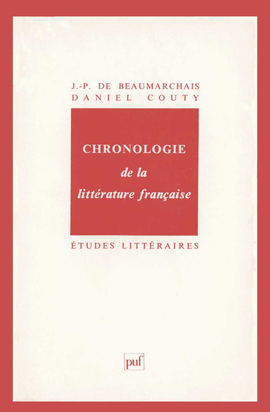 Picture of Chronologie de la littérature française