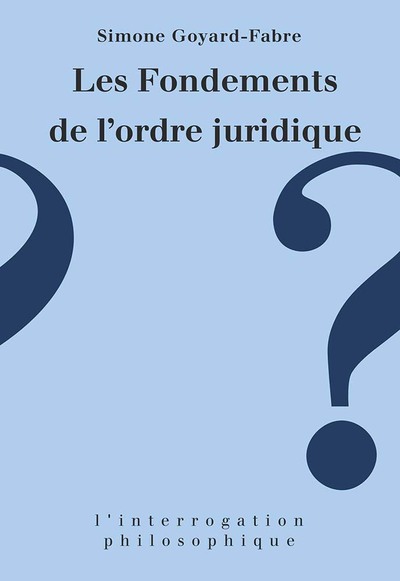Picture of Les fondements de l'ordre juridique