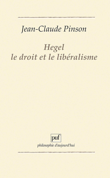 Image de Hegel, le droit et le libéralisme