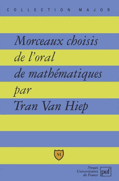 Picture of Morceaux choisis de l'oral de mathématiques