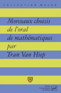 Picture of Morceaux choisis de l'oral de mathématiques