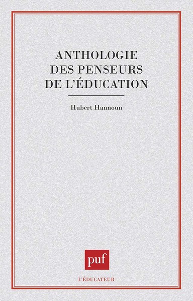 Image de Anthologie des penseurs de l'éducation