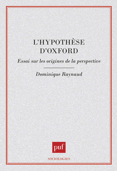 Picture of L'hypothèse d'Oxford
