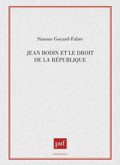 Image de Jean Bodin et le droit de la république