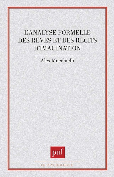 Picture of L'analyse formelle des rêves et des récits d'imagination