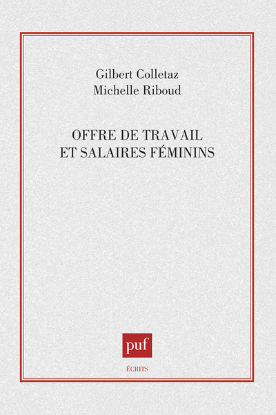 Picture of Offre de travail & salaires féminins