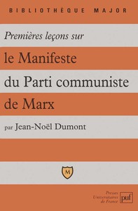 Image de Premières leçons sur le Manifeste du parti communiste de Marx