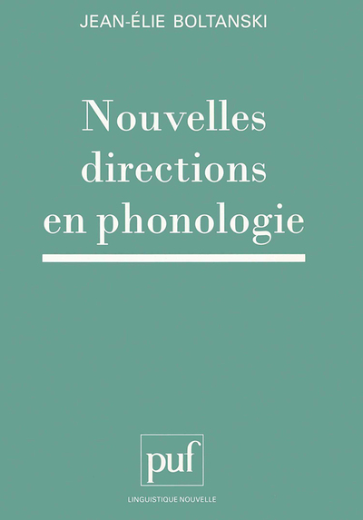 Image de Nouvelles directions en phonologie
