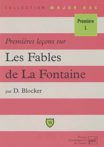 Picture of Premières leçons sur les « Fables » de La Fontaine