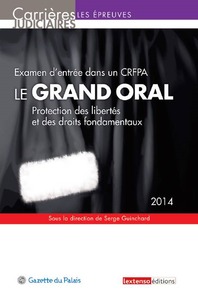 Picture of le grand oral 2014 : protection des libertes et des droits fondamentaux - examen