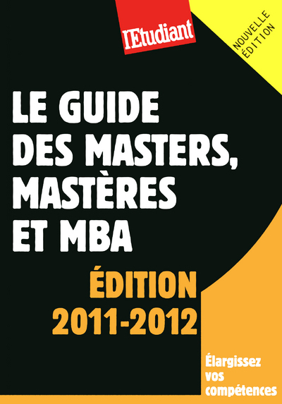 Picture of Le guide des masters, masters et MBA