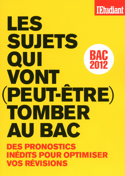 Image de LES SUJETS QUI VONT PEUT ETRE TOMBER AU BAC