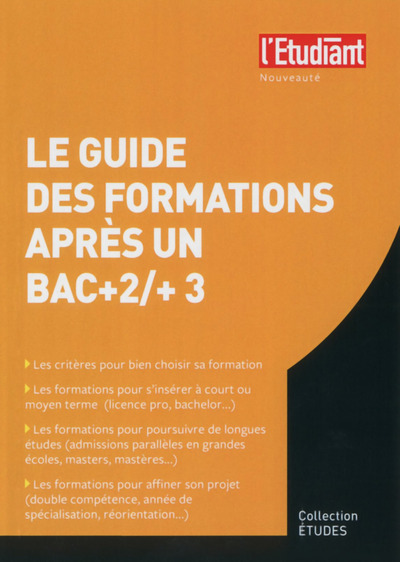 Picture of Guide des formations après un bac+2 et un bac+3