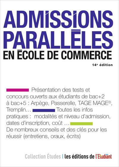 Picture of Admissions parallèles en école de commerce 14e édition