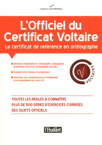 Picture of L'officiel du certificat Voltaire