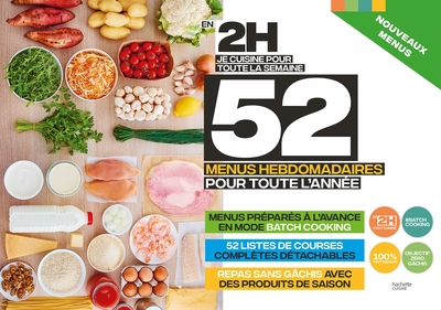 Picture of En 2H je cuisine pour toute la semaine - 52 menus hebdomadaires pour toute l'année