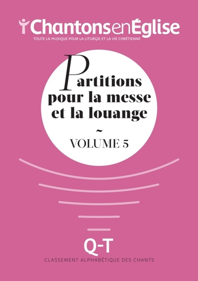 Picture of Chantons en Église : Partitions pour la messe et la louange Vol. 5