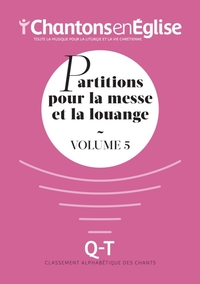 Picture of Chantons en Église : Partitions pour la messe et la louange Vol. 5