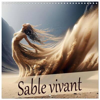 Picture of Sable vivant (Calendrier mural carré 2026 30x30 cm) Calendrier double avec une page pour vos prises de notes