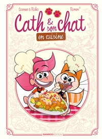 Picture of Cath et son chat en cuisine