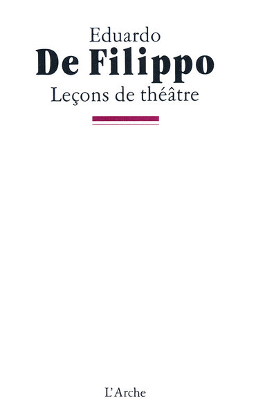 Picture of Leçons de théâtre