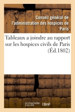 Image de Tableaux a joindre au rapport sur les hospices civils de Paris