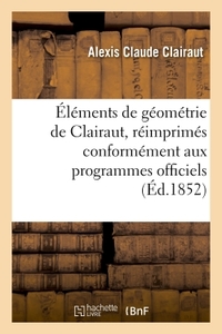 Image de Éléments de géométrie de Clairaut, réimprimés