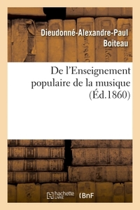 Picture of De l'Enseignement populaire de la musique