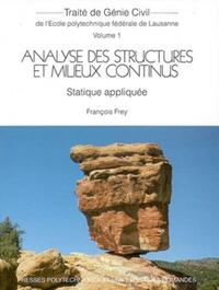 Picture of Analyse des structures et milieux continus