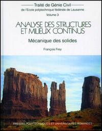 Picture of Analyse des structures et milieux continus