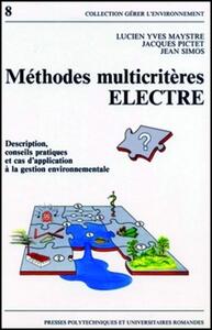 Picture of Méthodes multicritères ELECTRE