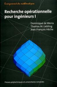Image de Recherche opérationnelle pour ingénieurs 1
