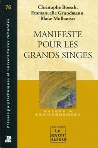 Picture of Manifeste pour les grands singes