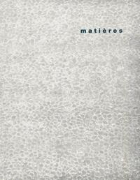 Image de Matières - n°4 - 2001