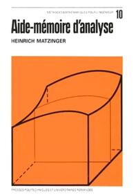 Image de Aide-mémoire d'analyse