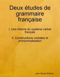 Picture of Deux études de grammaire française