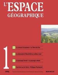 Image de L'espace géographique -  N°1