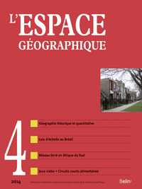 Image de L'Espace géographique 2014-4